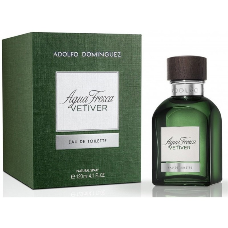 Frasco del perfume Agua Fresca Vetiver de Adolfo Dominguez de la marca Adolfo Dominguez