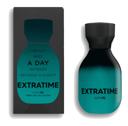 Frasco del perfume Extratime de Mercadona de la marca Mercadona