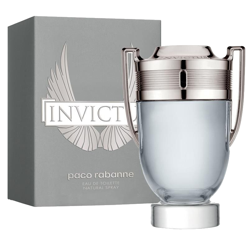 Frasco del perfume Invictus de Paco Rabanne de la marca Paco Rabanne