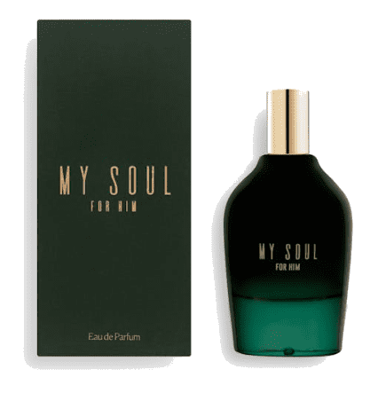 Frasco del perfume My Soul For Him de Mercadona de la marca Mercadona