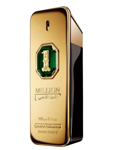 Frasco del perfume One Million Golden Oud de Paco Rabanne de la marca Paco Rabanne